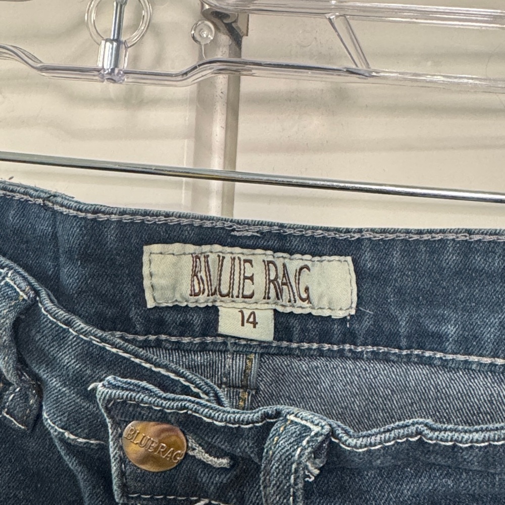 Kids Blue Rag Jeans - Picture 2 of 4